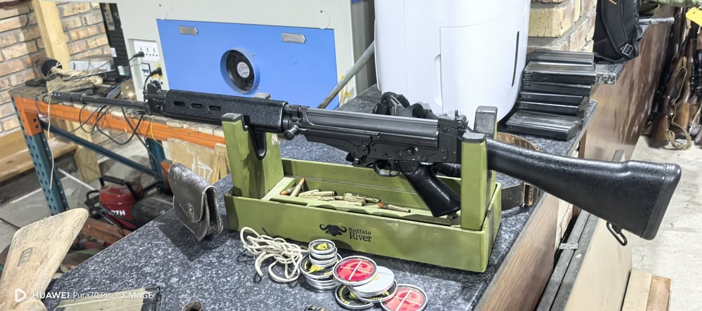 Police have discovered hundreds of firearms and large quantities of ammunition stored on a smallholding outside eMalahleni (Witbank). Police have discovered hundreds of firearms and large quantities of ammunition stored on a smallholding outside eMalahleni (Witbank). Photo by: Yusuf Abramjee